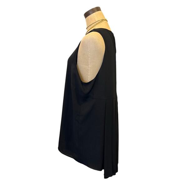 VINCE CAMUTO Black Loose Fit Tank Top Shirt Women size L - Picture 2 of 7